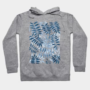 Blue Foliage Hoodie